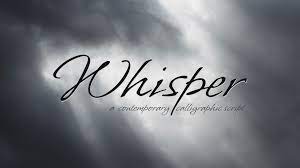 Schriftart Whisper